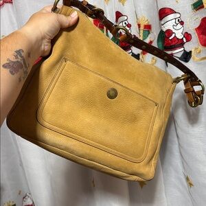 NUBUC CHELSEA TURNLOCK Coach Bag